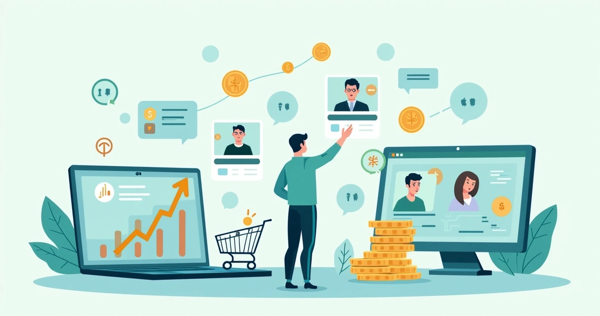 Ilustração marketing digital loja dropshipping nacional 