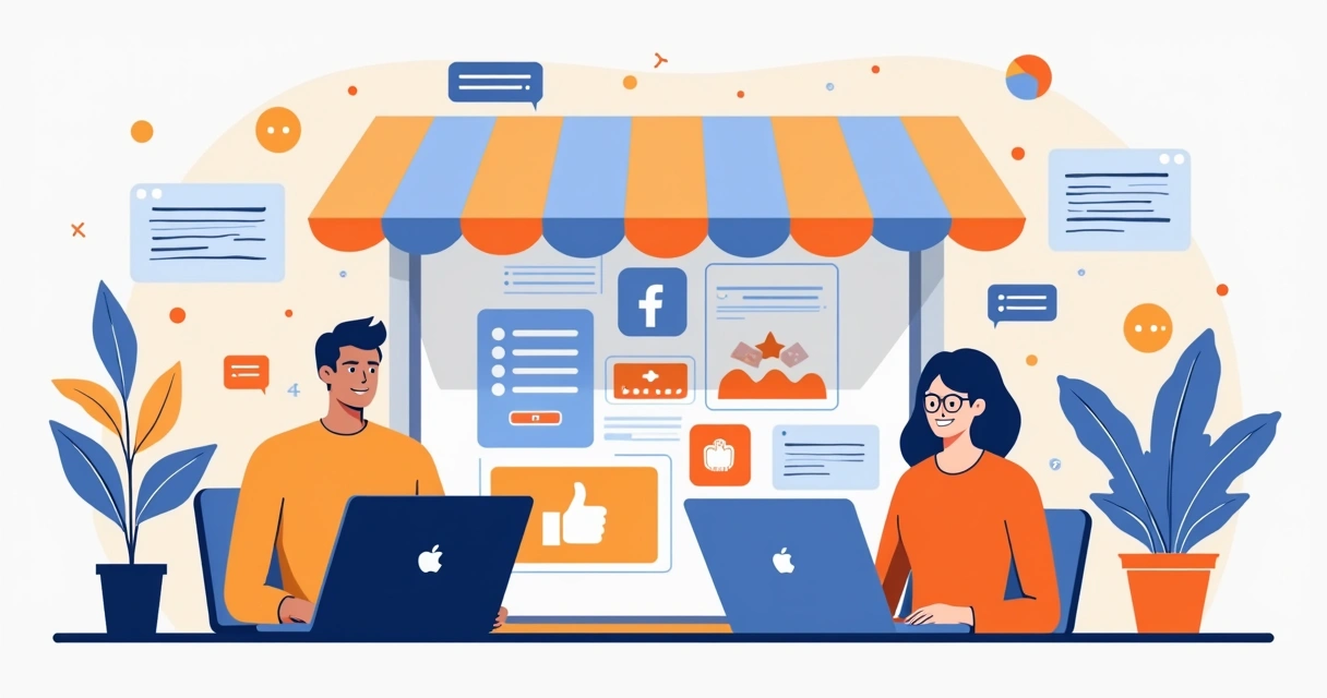 Loja divulgando produtos em redes sociais e marketplaces 