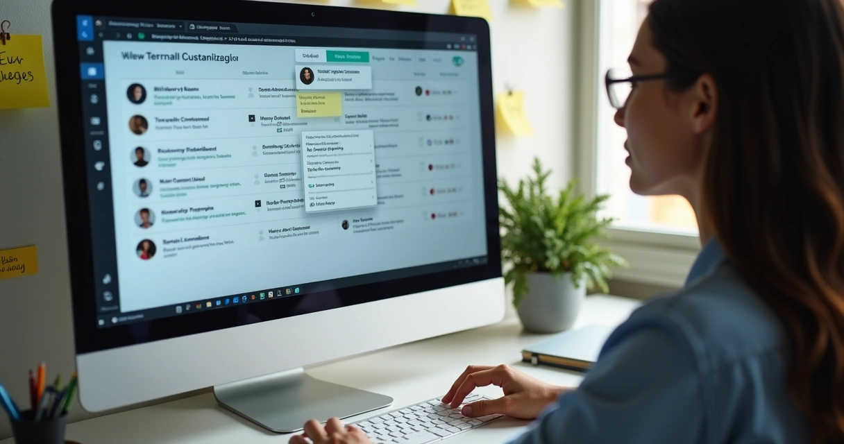 Campanha digital personalizada em tela de computador 