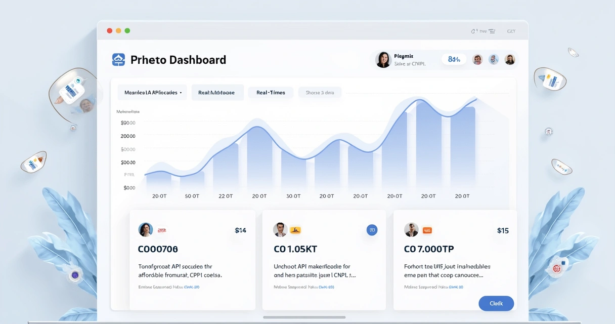 Tela de marketplace de APIs com várias opções de consulta de dados 