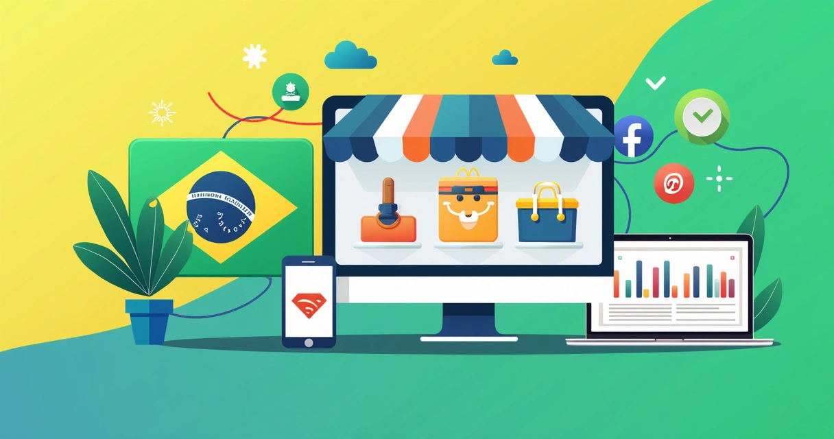Produtos integrados entre loja virtual e marketplaces brasileiros 