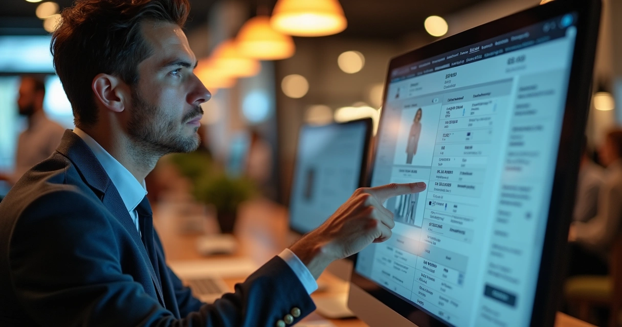 Sistema de gestão mostrando tela de formação de preço e estoque integrado entre loja física e e-commerce 