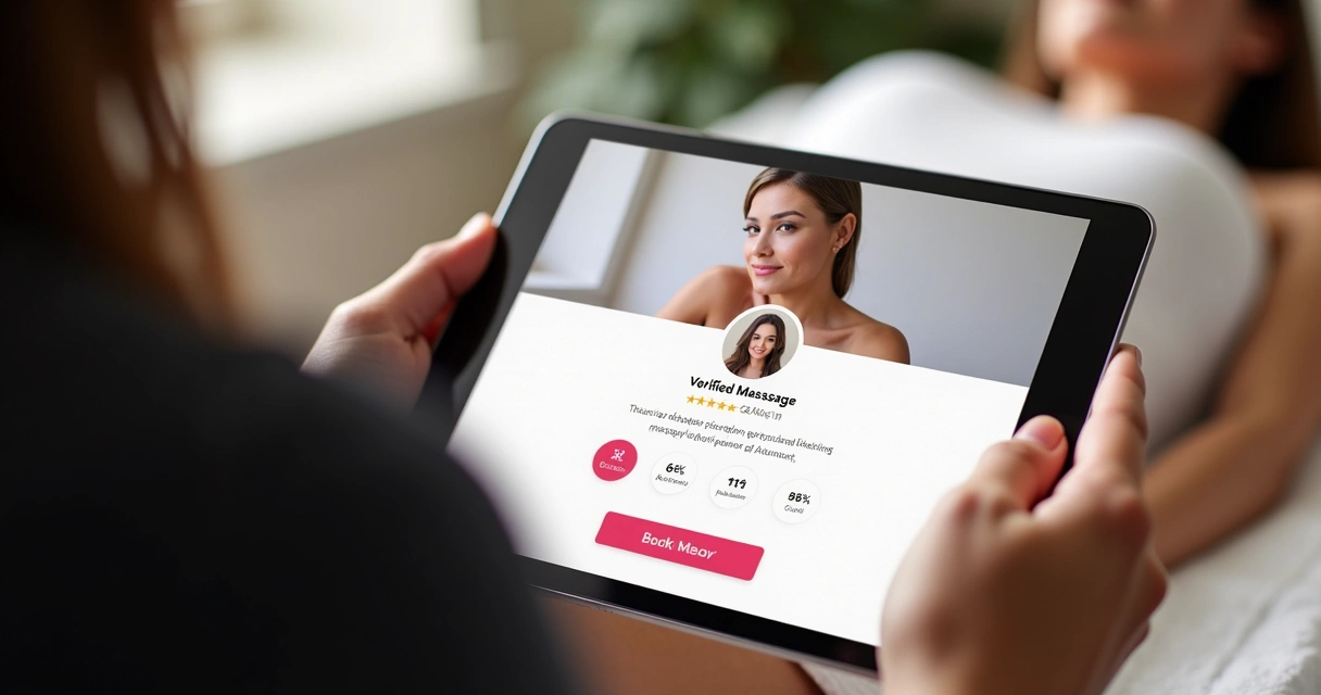 Tela de perfil de profissional autênticado em plataforma digital 