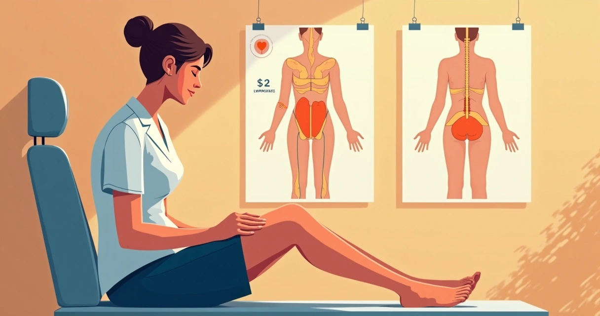Massagem terapêutica para lipedema em pernas femininas. 