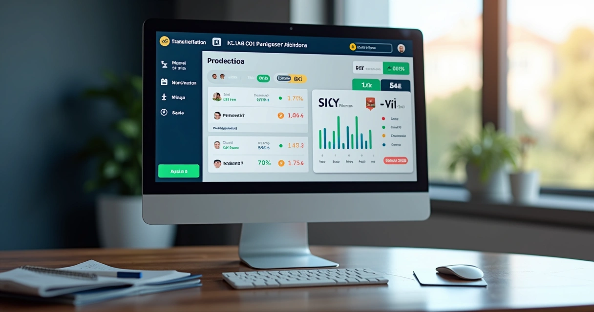 Tela de computador mostrando interface de apostas digitais com mercado de Sim e Não em destaque, gráficos de probabilidades em tempo real e interface em português com pagamento via PIX 