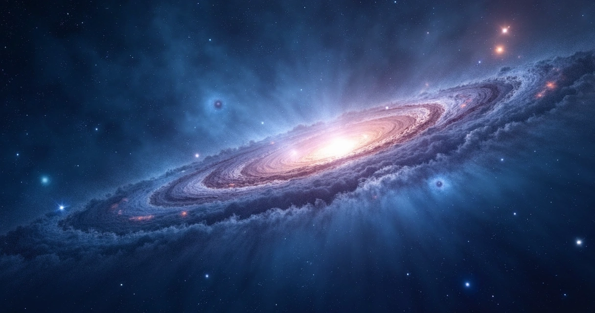 Representação de matéria baryônica invisível no universo 