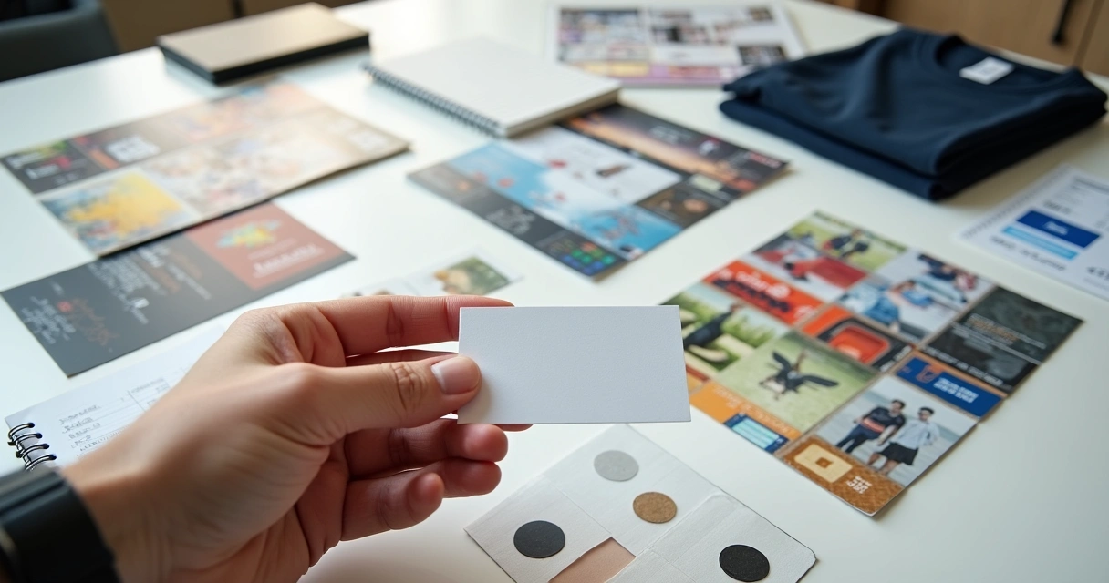 Materiais gráficos e kits de amostras para revenda 