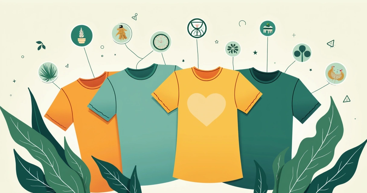 Camiseta personalizada feita com materiais sustentáveis tendência 2026