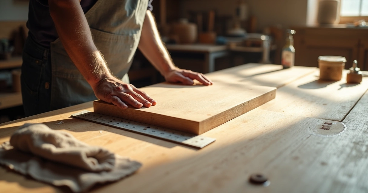 Material apoiado em superfície nivelada 