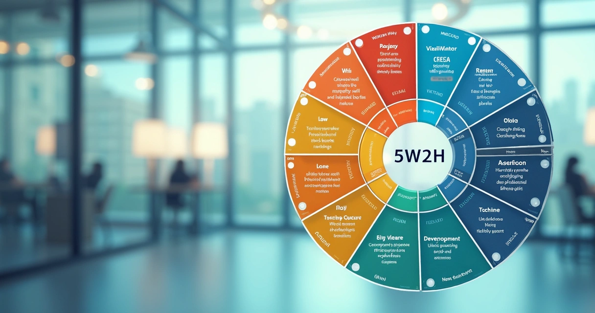 Matriz 5W2H com exemplos de perguntas para cada etapa