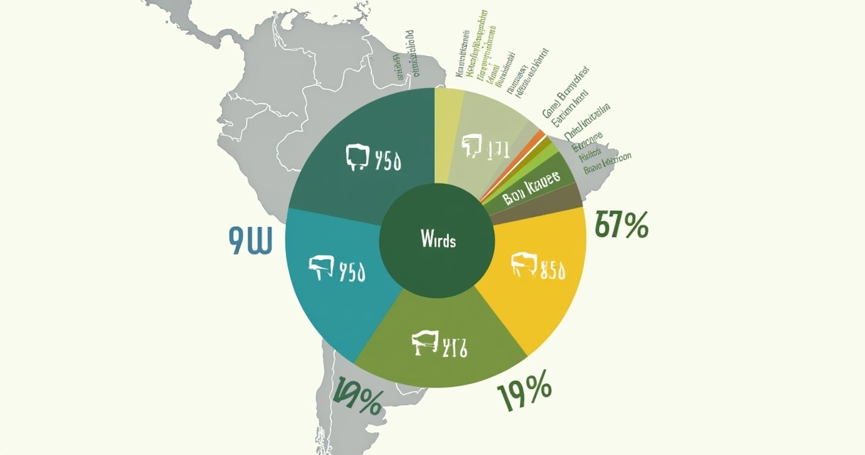Gráfico circular da matriz energética brasileira com nuclear e renováveis