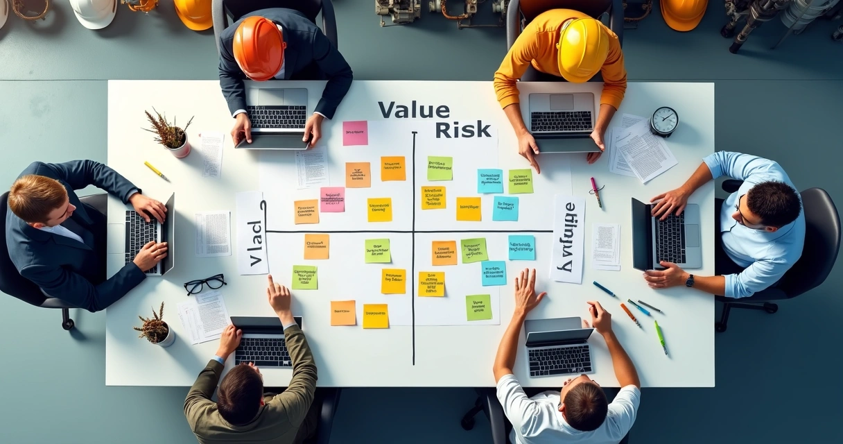 Matriz valor versus risco para priorização de projetos industriais 