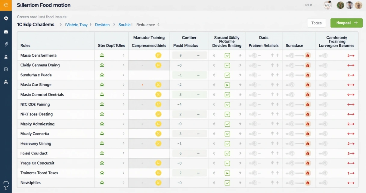 Matriz de treinamento digital por função 