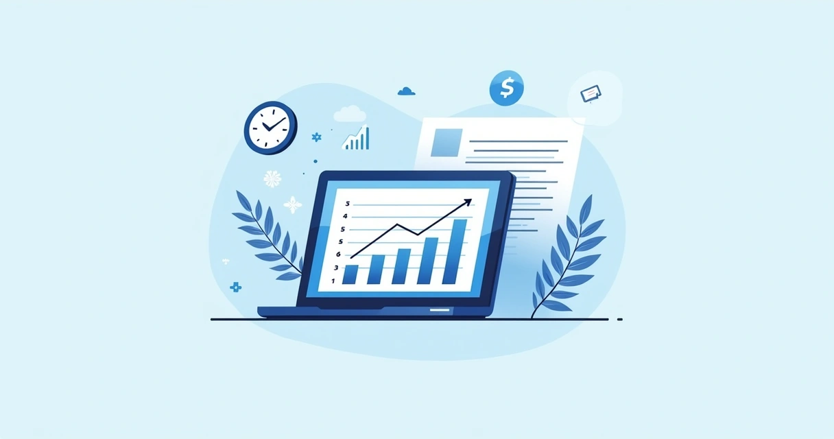 Gráfico mostrando a média de vendas mensais em Planilhas 