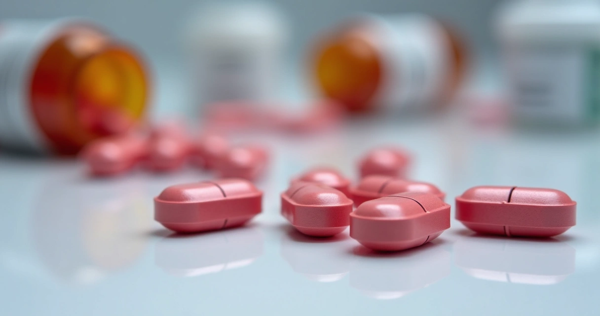 Comprimidos coloridos usados em terapias alvo para melanoma 