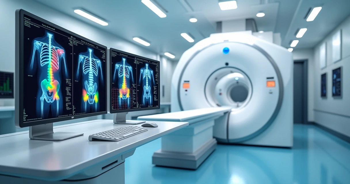 Equipamentos de medicina nuclear com painel de inteligência artificial 
