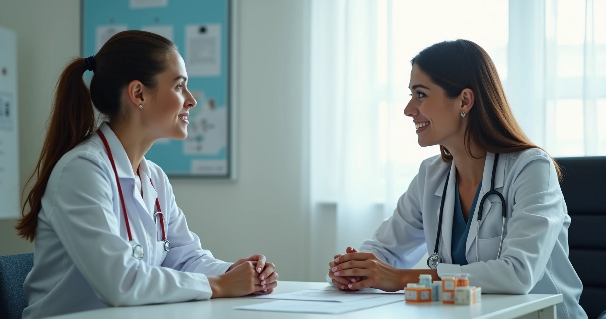 Médico conversando com paciente sobre imunoterapia inovadora 