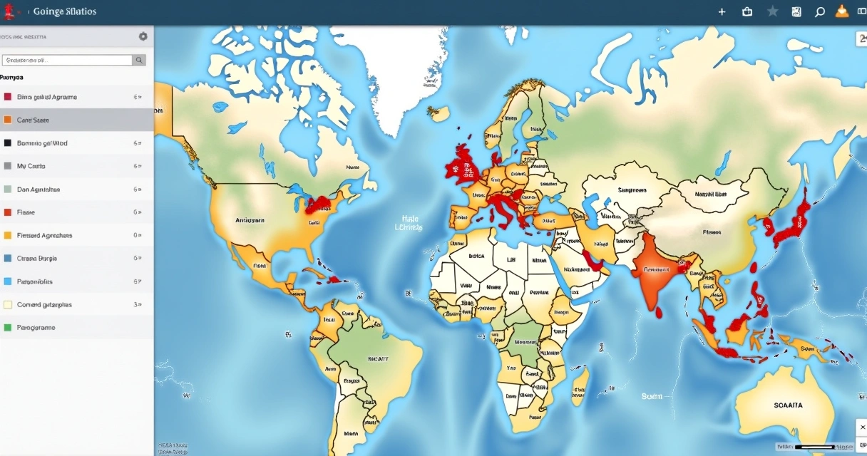 Médico organiza agenda usando mapa com fusos horários globais 