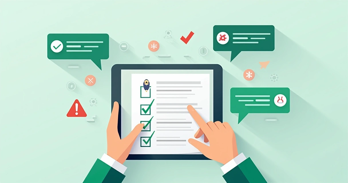 Médico utilizando IA para validar guia médica, tela exibindo notificações de error 