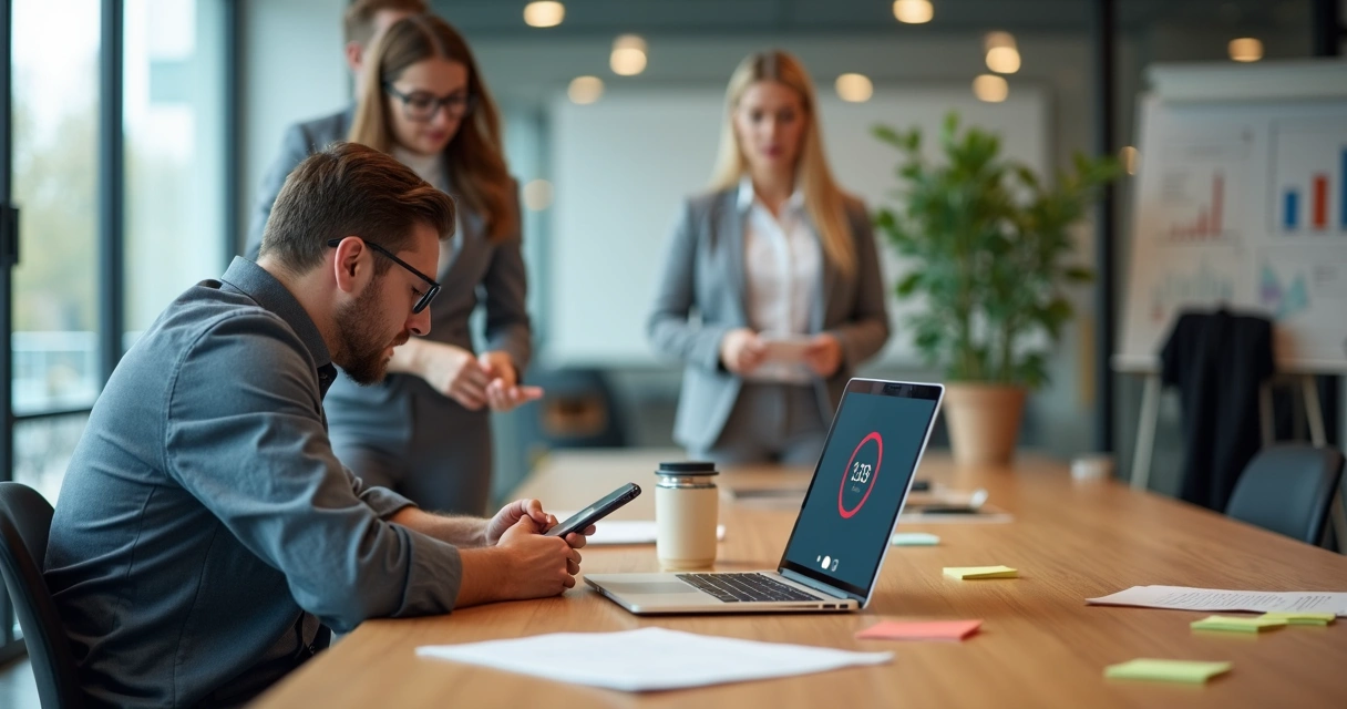 Colega orientando profissional a corrigir postura de meditação no trabalho 