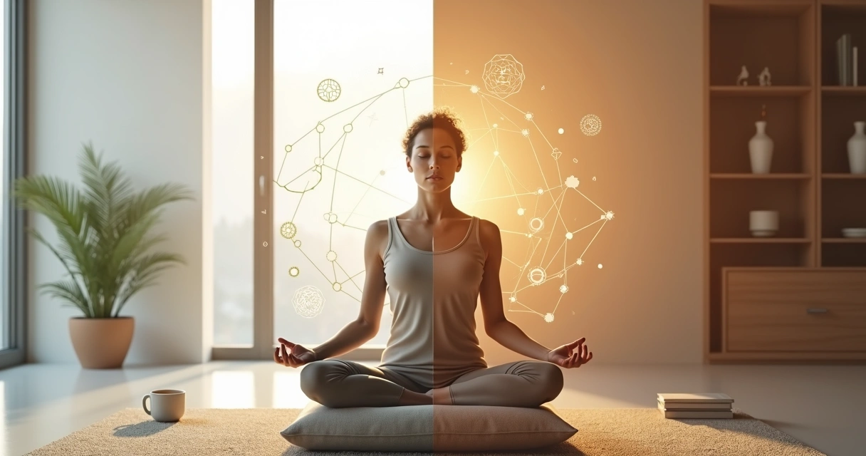 Persona meditando comparando meditación marquesiana y mindfulness 