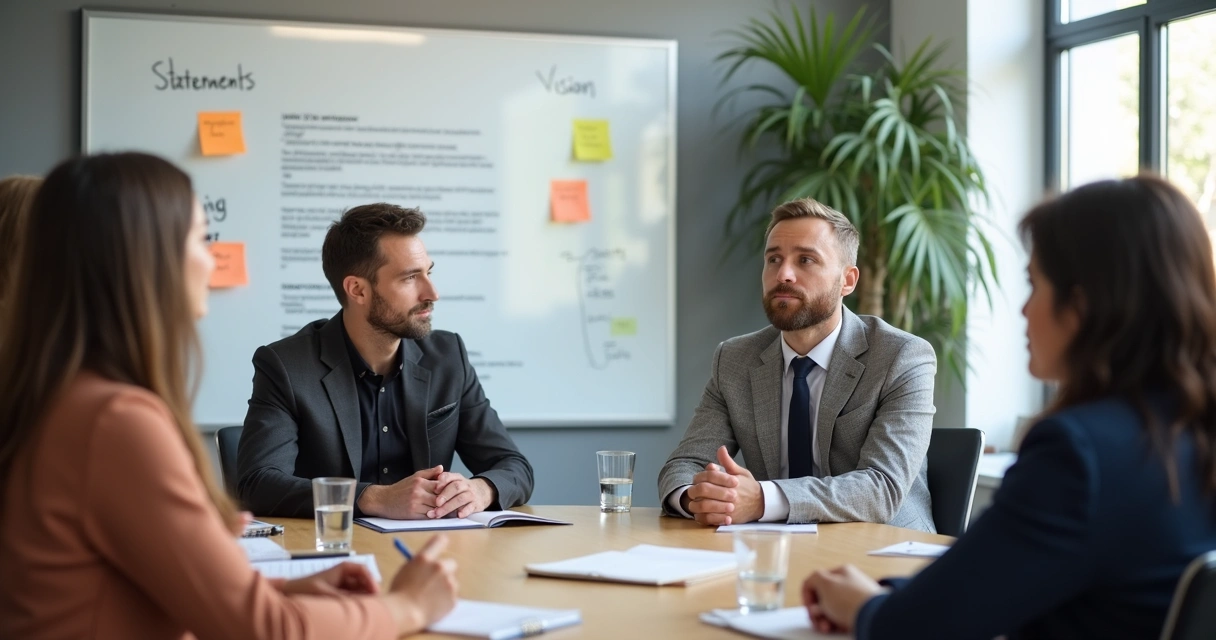 Facilitator making eye contact across a meeting circle 
