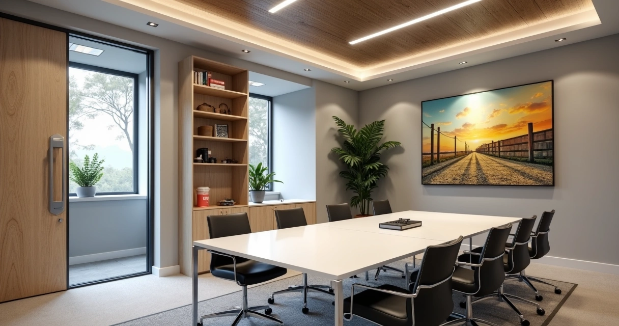 Upgraded meeting room sound absorbing painting Orlando store 