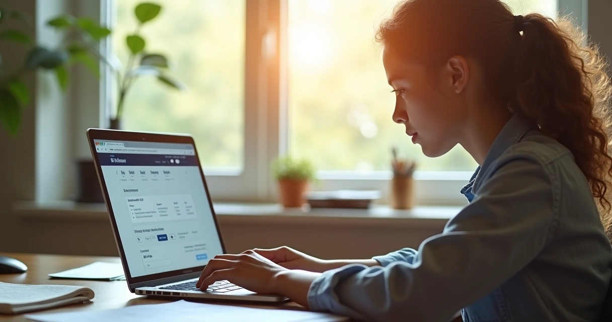 Microempreendedor sentado ao computador gerando uma guia de pagamento DAS. 