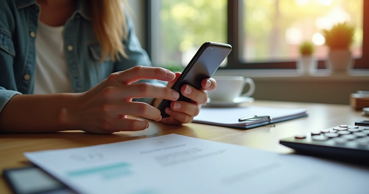 Microempreendedor usando WhatsApp para gerenciar seu MEI com praticidade 