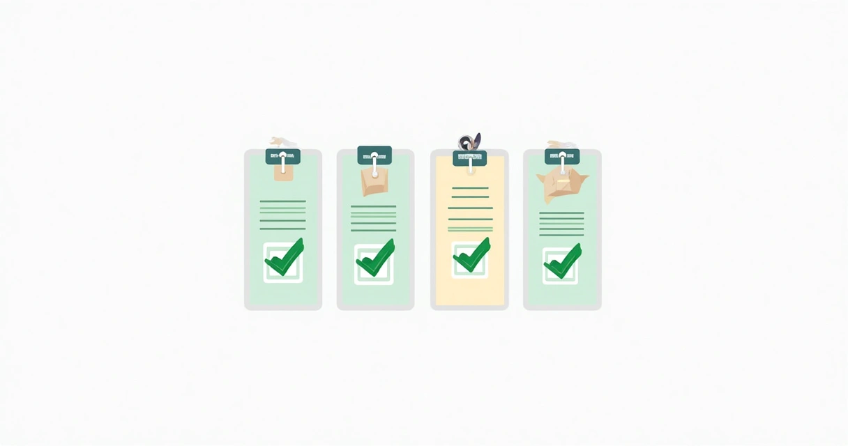 Checklist visual de boas práticas de catálogo 