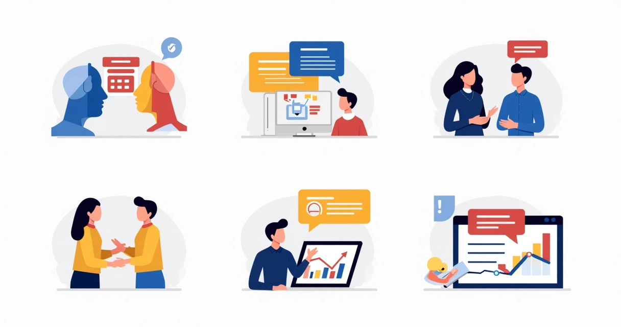 Resumo visual com ícones de boas práticas em conteúdo digital para campanhas 