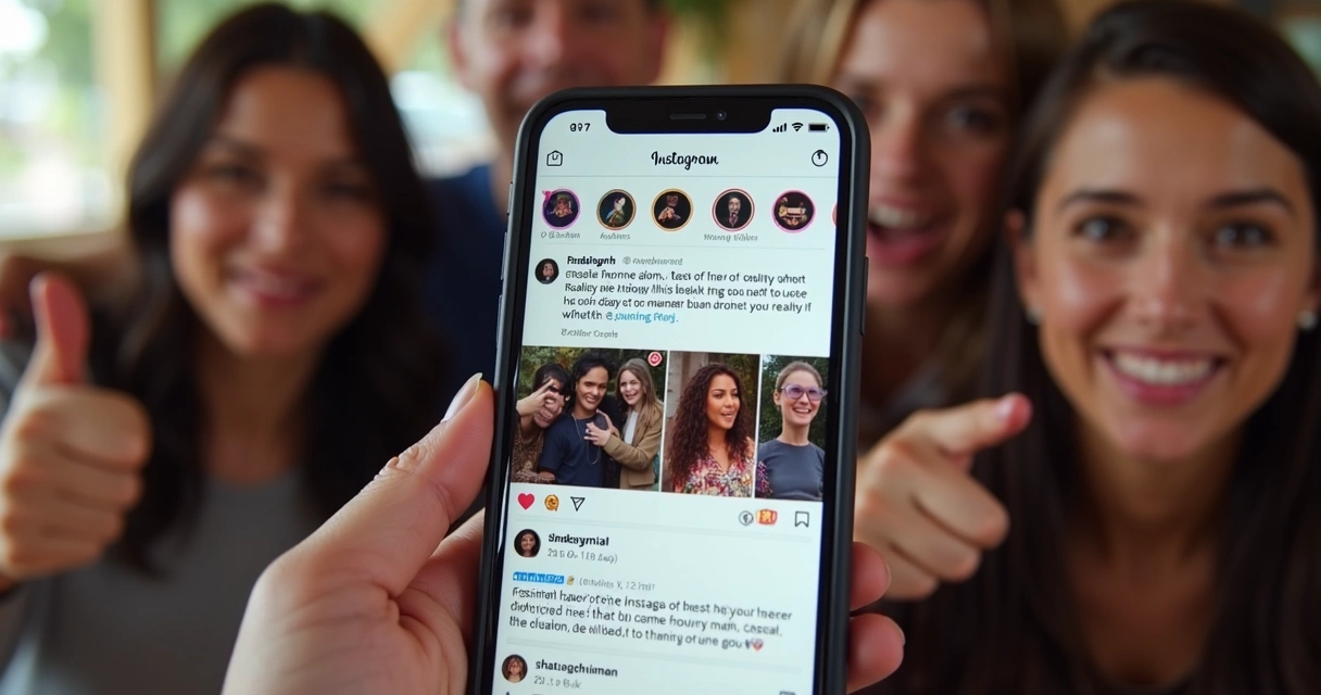 Feed de Instagram com posts de memes de reality show, engajando usuários 
