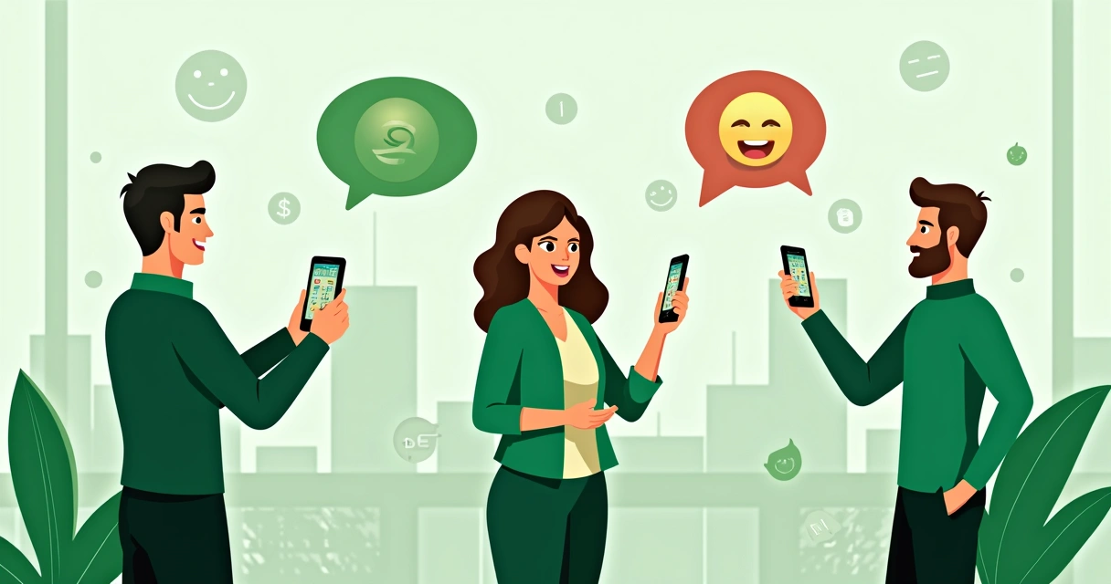 Conversas políticas com memes e smartphone 