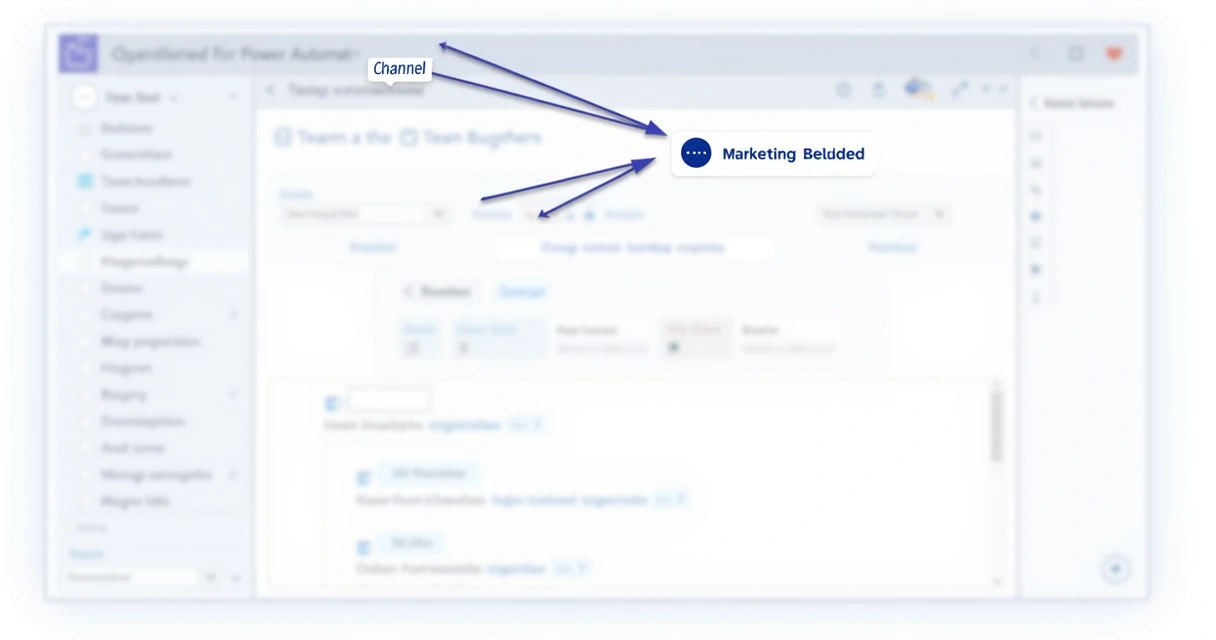 Exemplo visual da menção de equipe no Teams 
