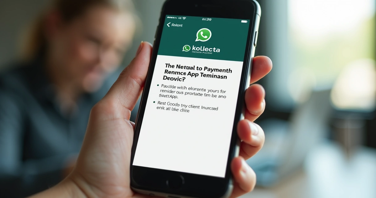 Exemplo de mensagem de cobrança aprovada em tela de smartphone 