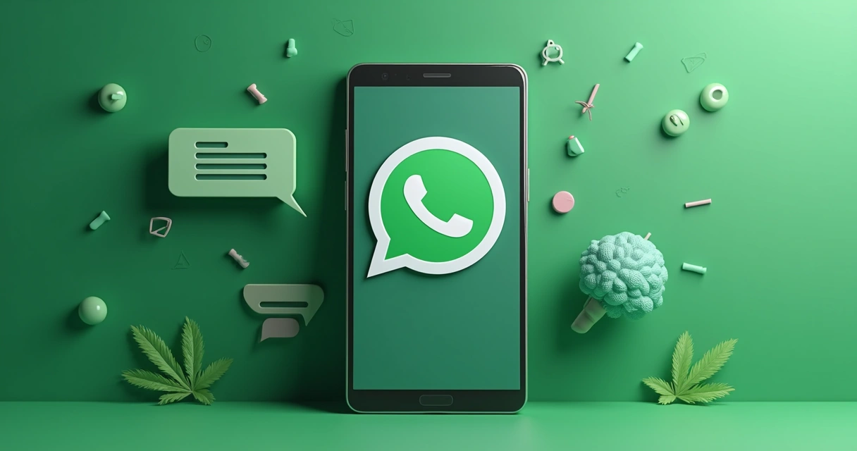 Simulação de chatbot enviando resposta automática no WhatsApp em conversa com cliente