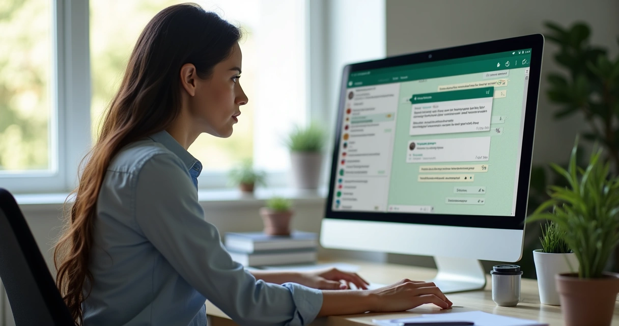 Tela de WhatsApp com mensagem automática de cobrança para cliente 