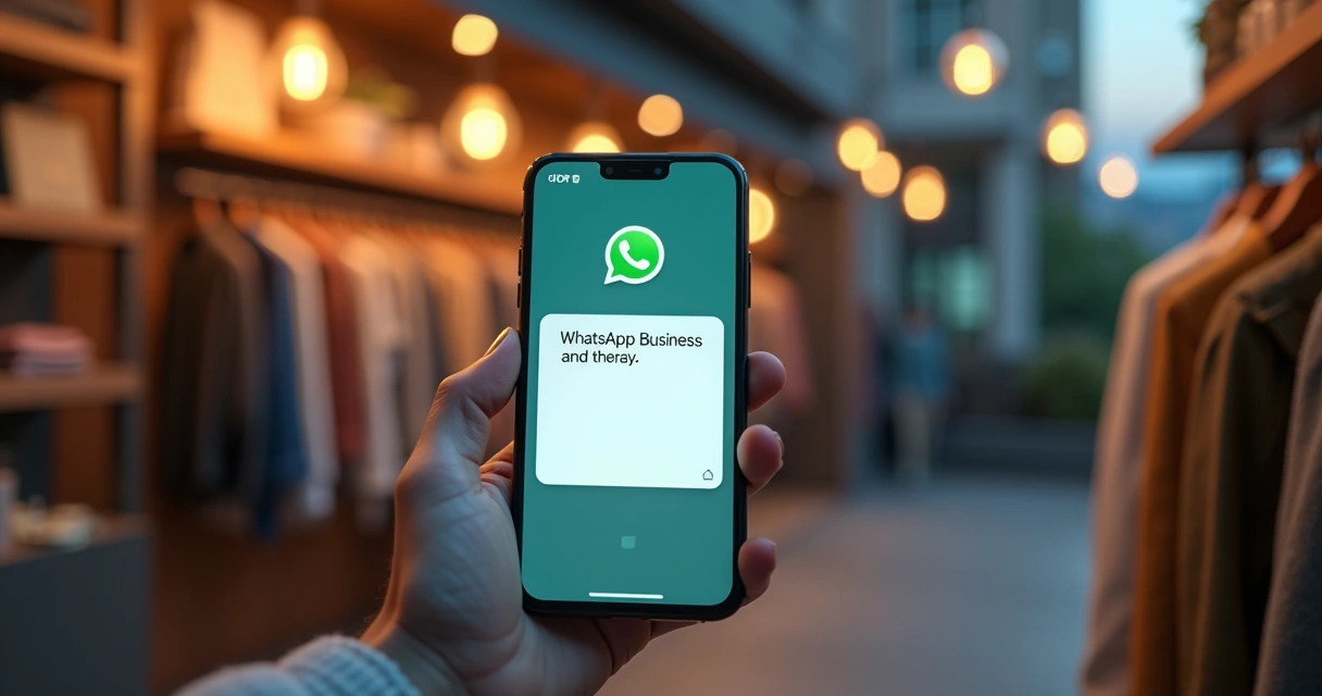 Image 2: Mensagem automática em atendimento de loja no WhatsApp