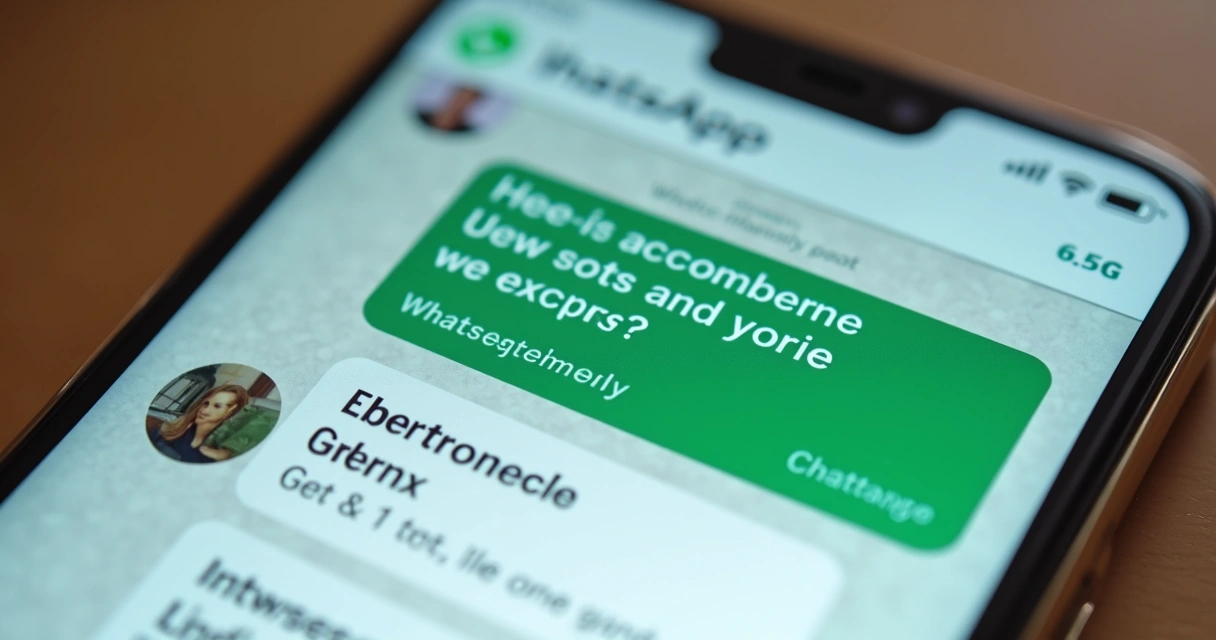 Mensagem automatizada de WhatsApp com chatbot imobiliário, mostrando opções de imóveis 