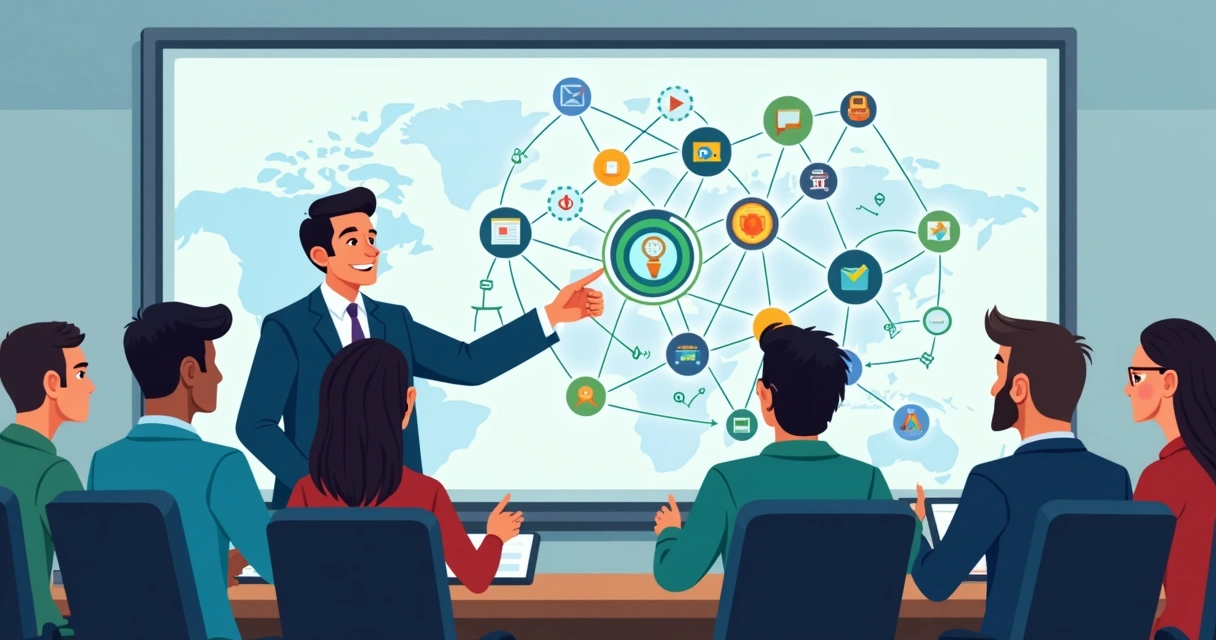 Mensagem política com propósito definido em quadro digital