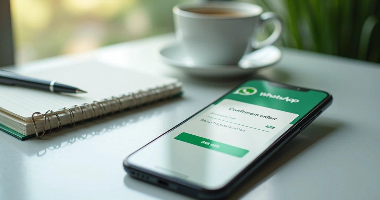 Celular com mensagem de pagamento confirmado no WhatsApp 