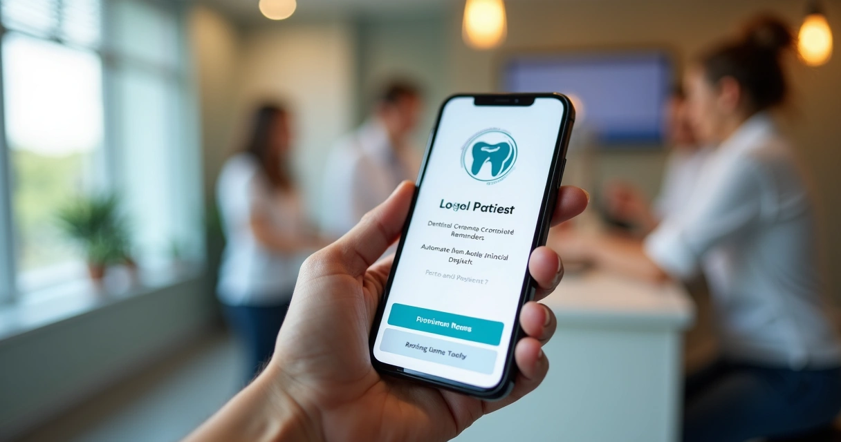 Mensagem automática sendo enviada para paciente de odontologia