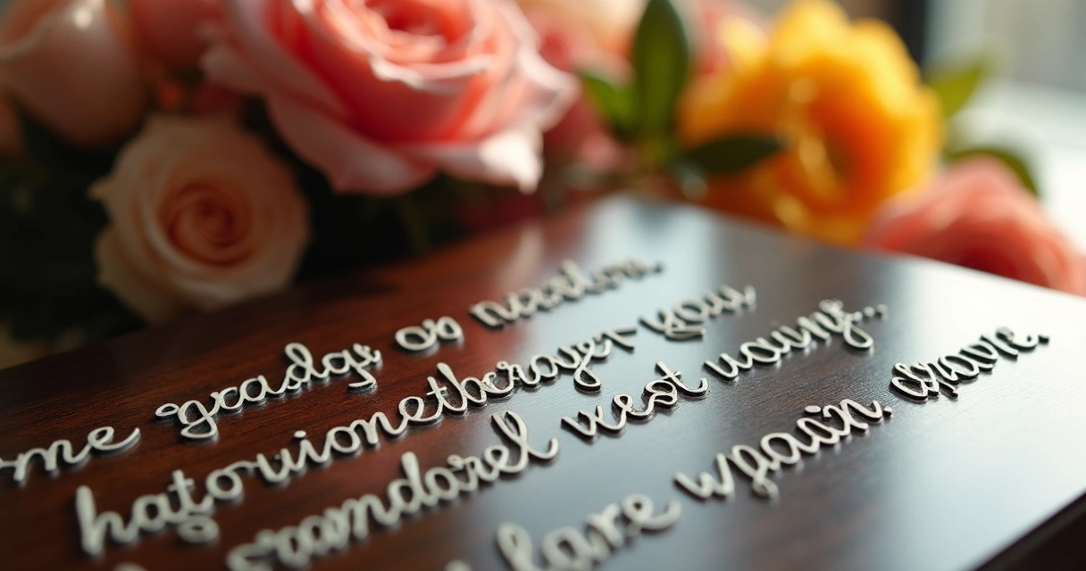 Detalhe de frase personalizada gravada em placa de homenagem 