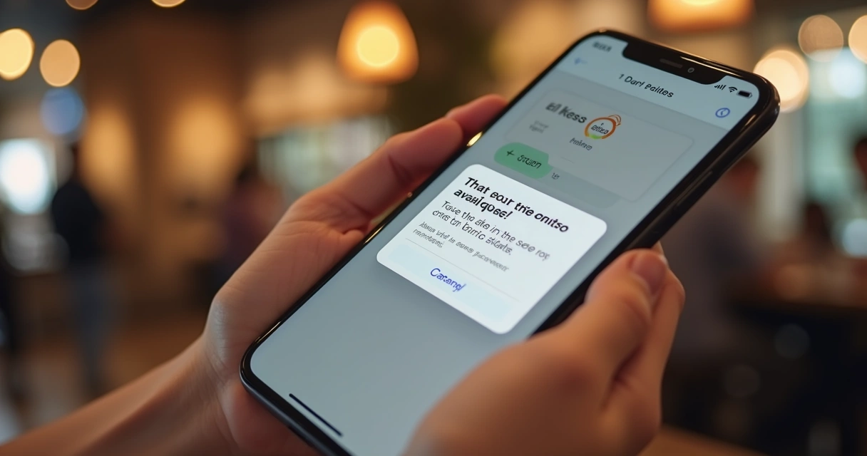 Celular exibindo notificação de saldo de pontos para janeiro 