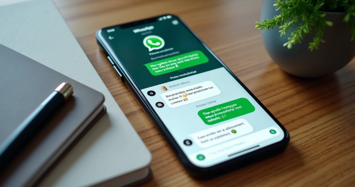 Conversa no WhatsApp sobre agendamento de horário em loja