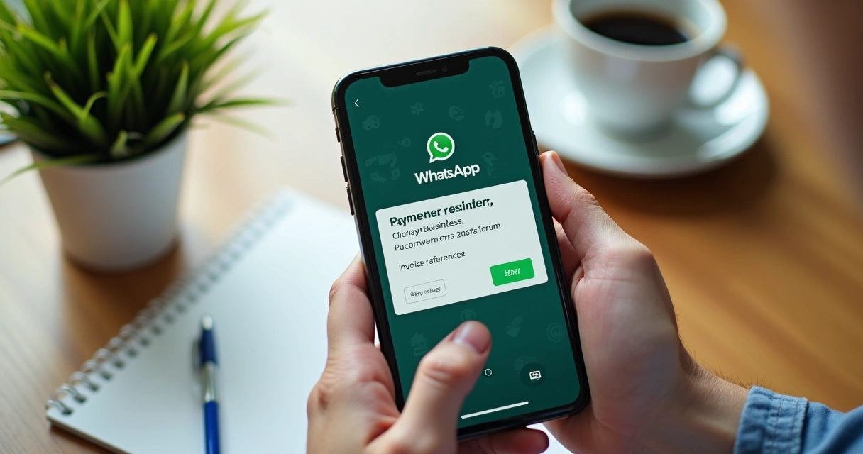 Exemplo de mensagem de cobrança no WhatsApp empresarial 