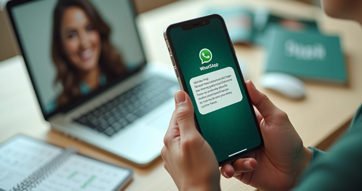 Mensagem humanizada de atendimento para paciente no WhatsApp