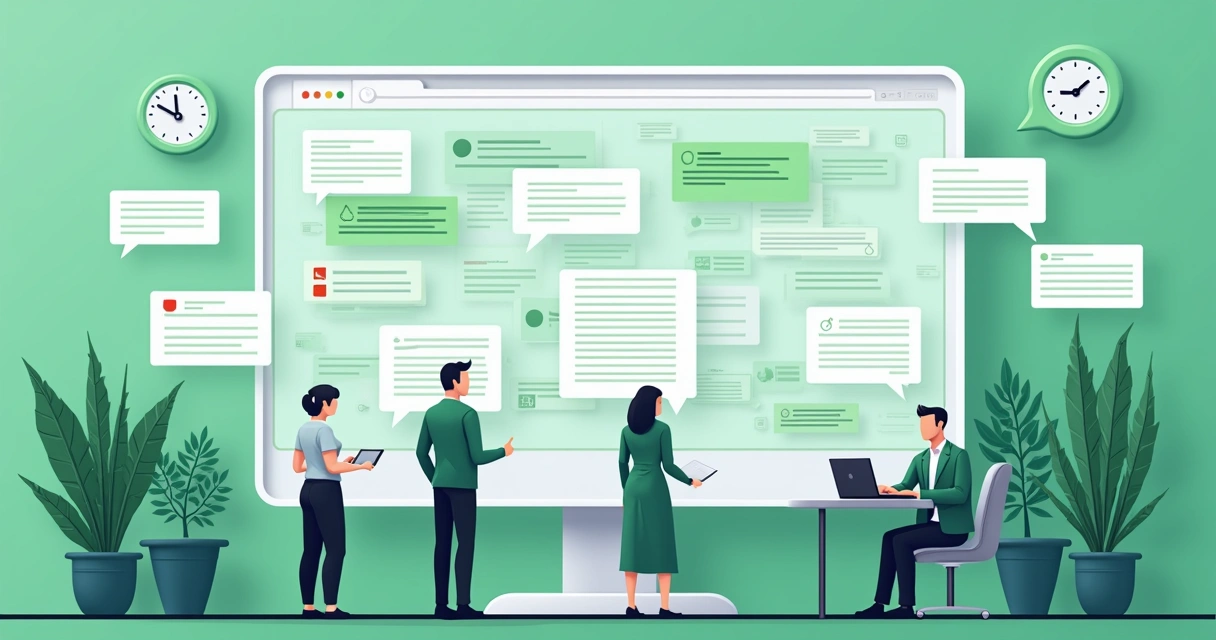 Mensagens automatizadas chegando via WhatsApp em interface digital 