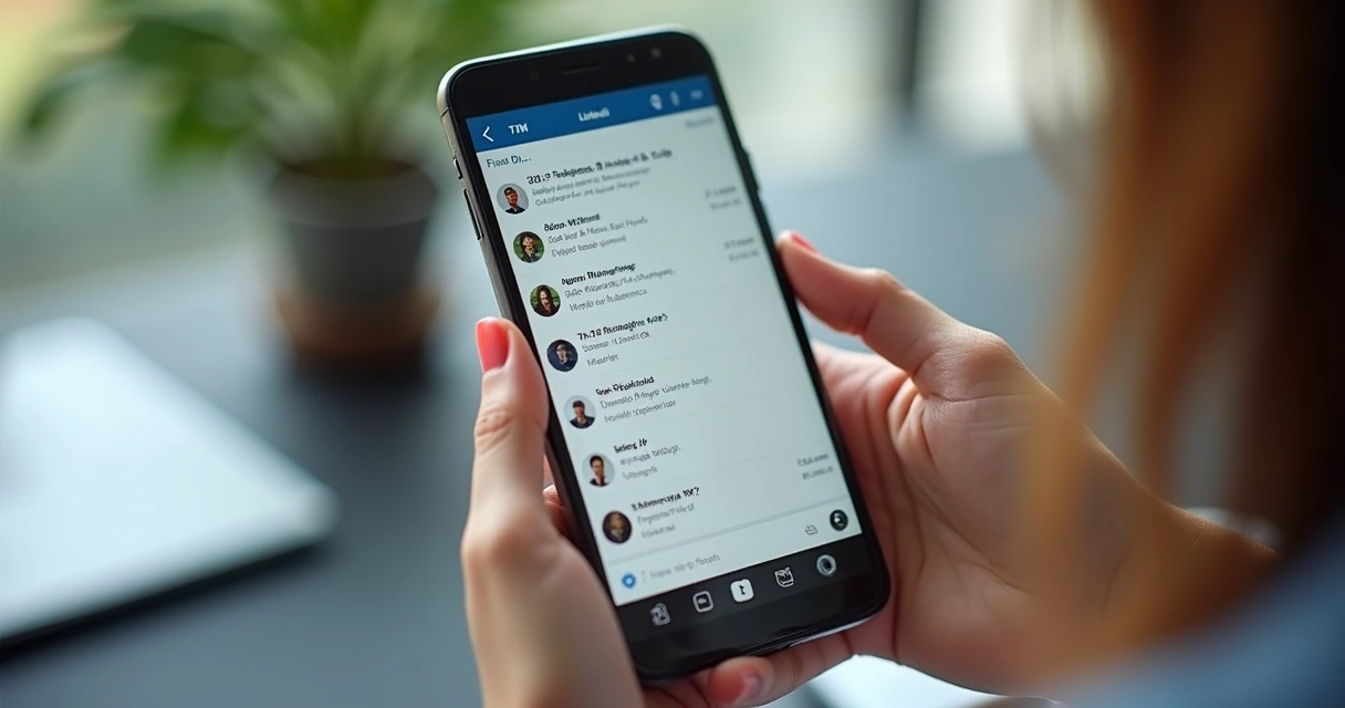 Troca de mensagens personalizadas de vendas em tela de celular 