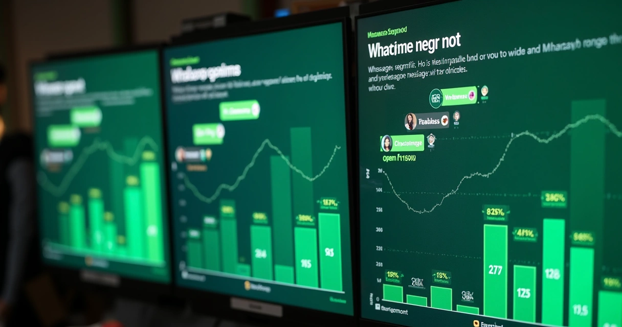 Envio segmentado de mensagens por WhatsApp em painel digital corporativo 
